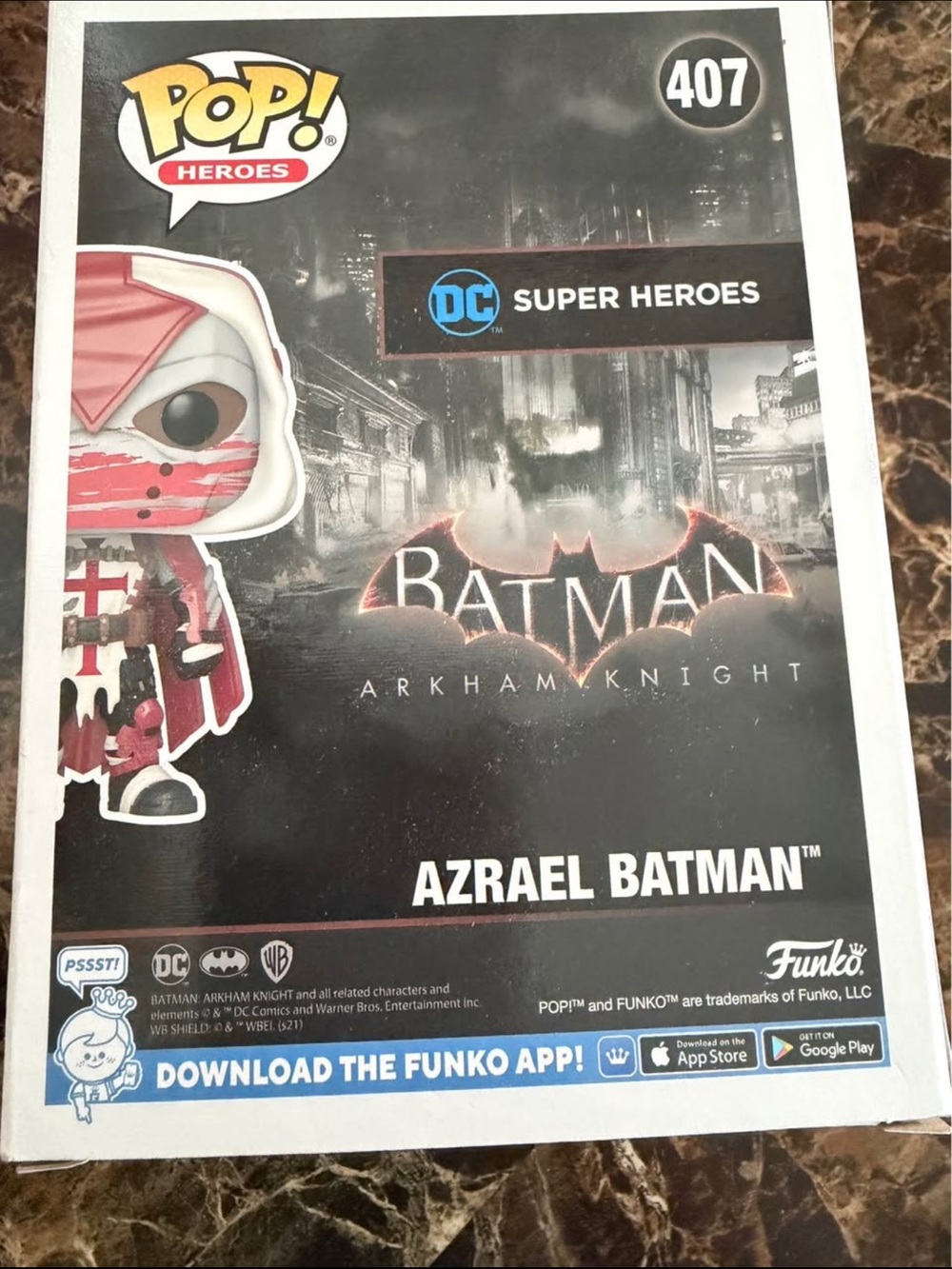 Funko Azrael Batman Pop! Vinyl - White, Red & Black - Picture 2 of 2
